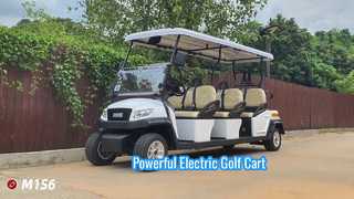 Mobil Golf Cart Listrik Putih M1S6 Dengan Motor Dan Pengontrol Yang Kuat