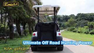 Lihat Excar 4 Orang Off Road Hunting ElectricMA1S4 Cart Dengan Demo Baterai Lithium